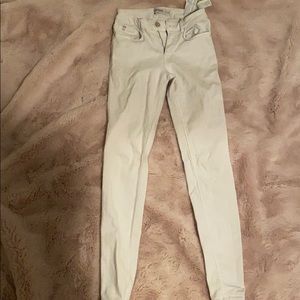 Zara white skinny jeans